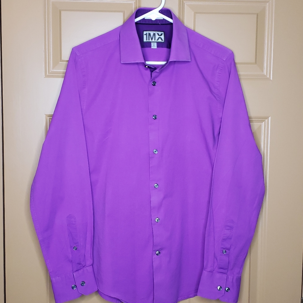 Express 1MX Fitted Long Sleeve Shirt M